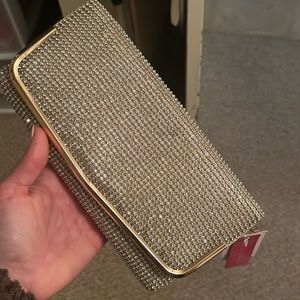 Brand new Kelly & Katie rhinestone clutch/purse